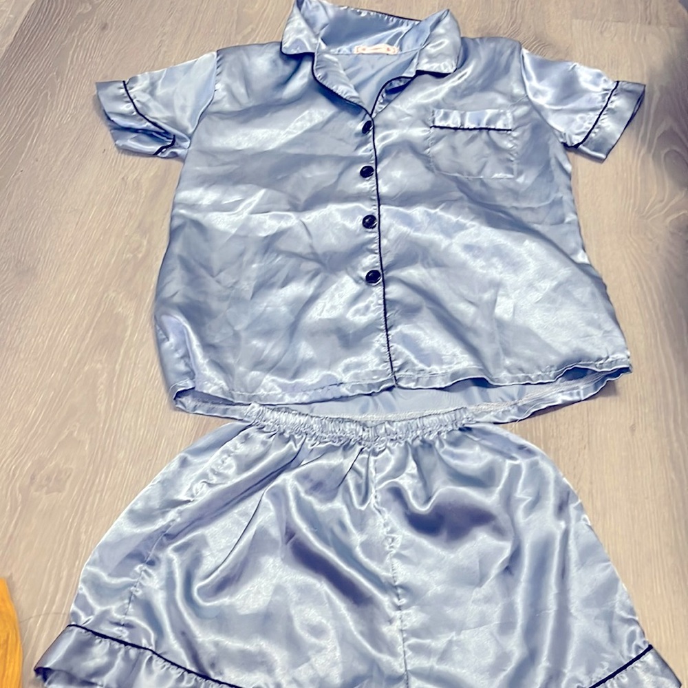 Womens satin pajama set